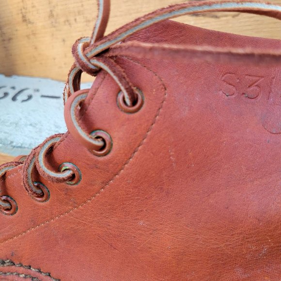 Vintage Australian 1940's Leather Lace-up Ammo Boots - Women's Size 9 - Picture 7 of 10